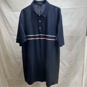 Dunning golf polo shirt navy blue size XL